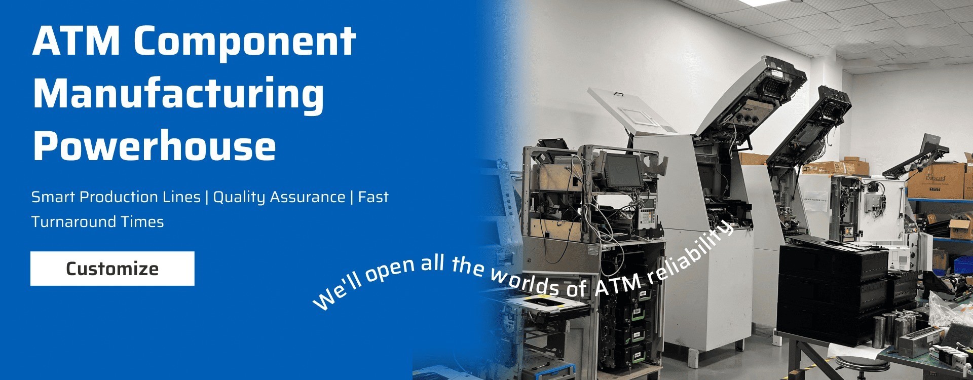 کیفیت قطعات خودپرداز دیبولد کارخانه